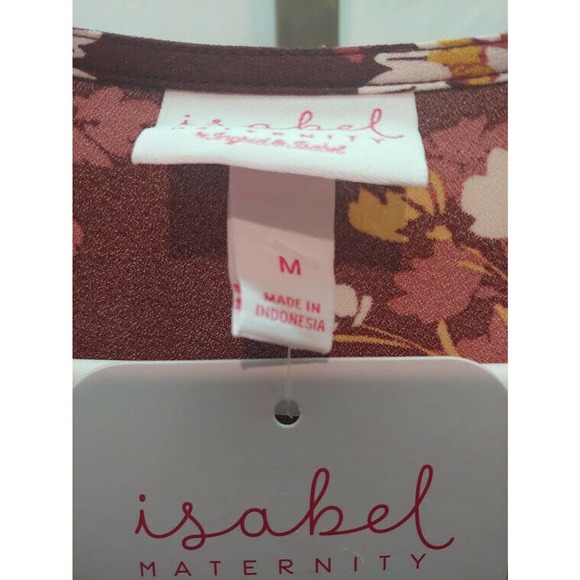 NEW Target  Ingrid Isabel Maternity Floral Print  Woven Maternity Dress Medium - Picture 8 of 9